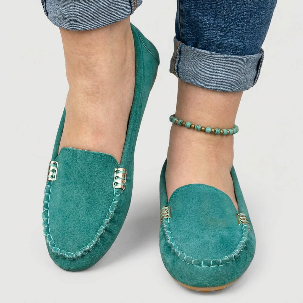 Tiina | Ortopediset Loaferit Metallikoristeella