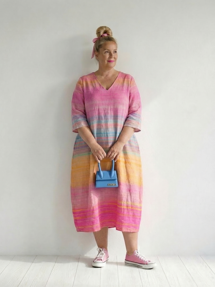 Maria | Liukuväriraidallinen Midimekko