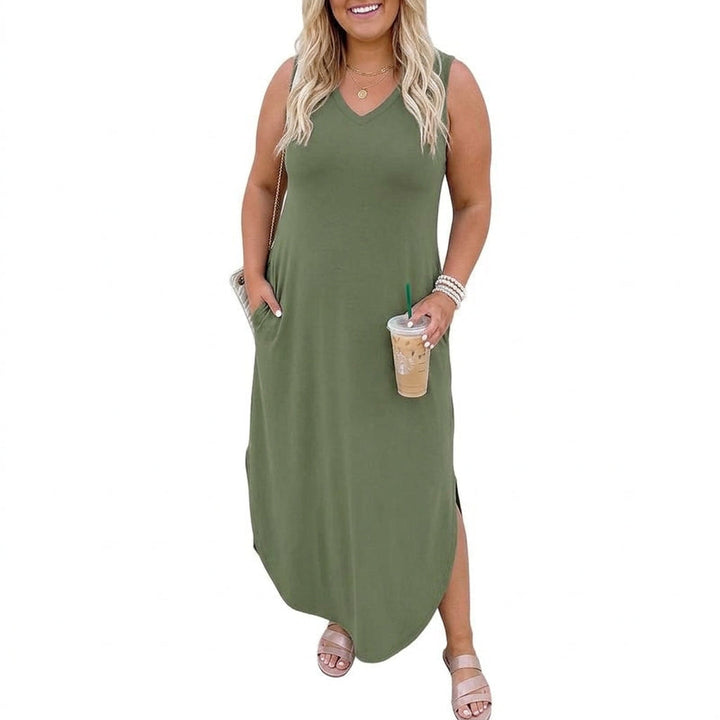 Ronja | Väljä Boho-Maksimekko Olkaimettomalla Yläosalla