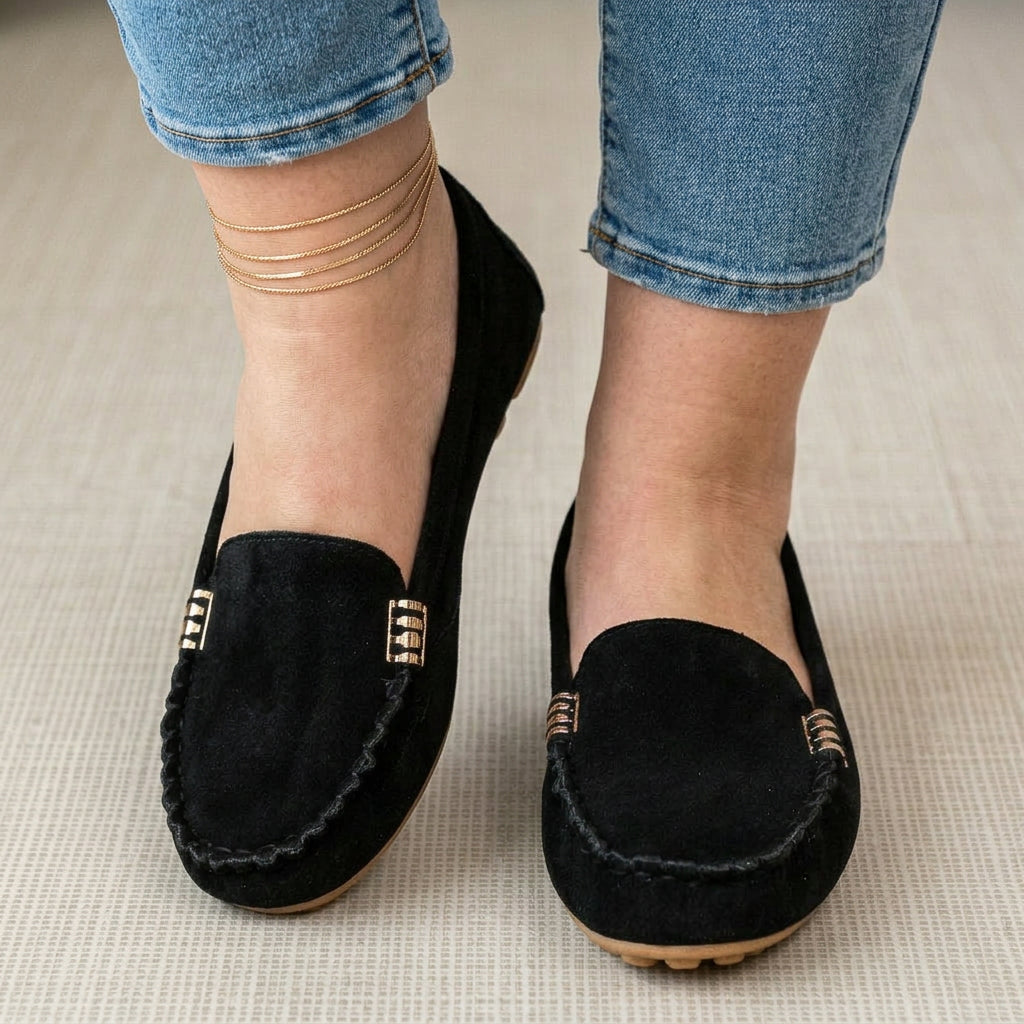 Tiina | Ortopediset Loaferit Metallikoristeella