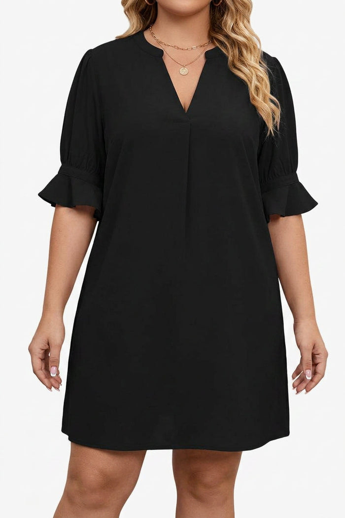 Emilia | Rypytetty V-pääntien Mekko Arkeen ja Juhliin