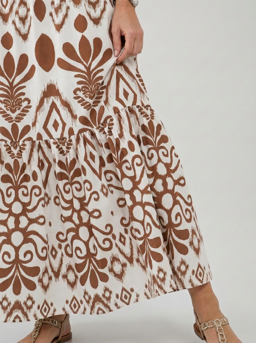 Päivi | Geometrinen Midimekko Liehuhihoilla