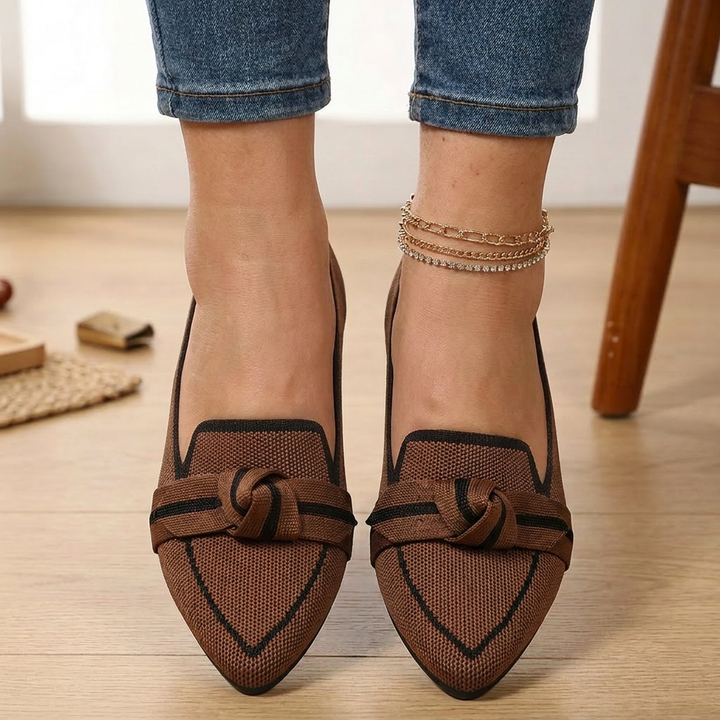 Jenni | Solmukoristeiset Loaferit Pehmeillä Pohjallisilla