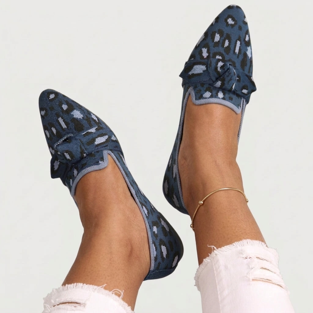 Kaisa | Tiikerikuvioiset Loaferit Solmukoristeella