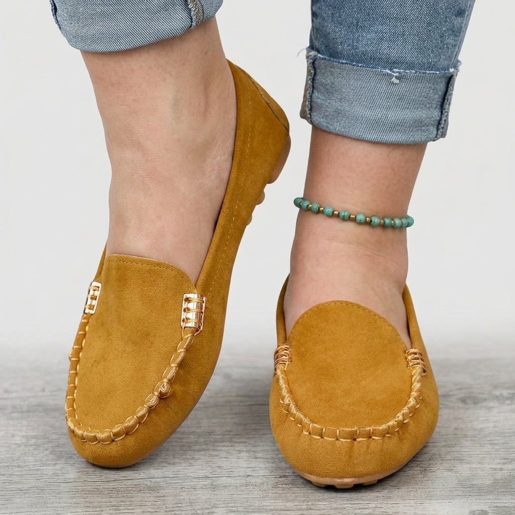 Tiina | Ortopediset Loaferit Metallikoristeella