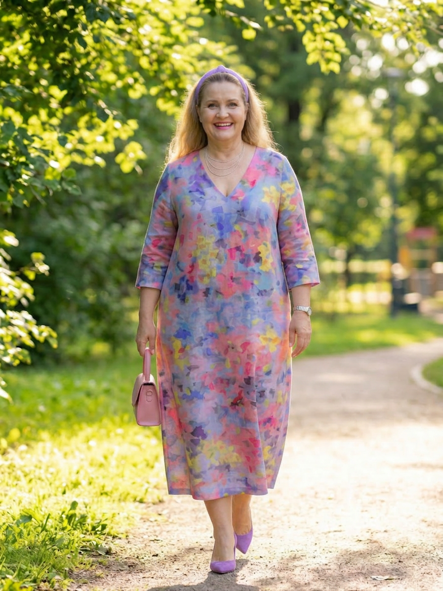 Anu | Abstrakti Kukkakuosinen Midimekko