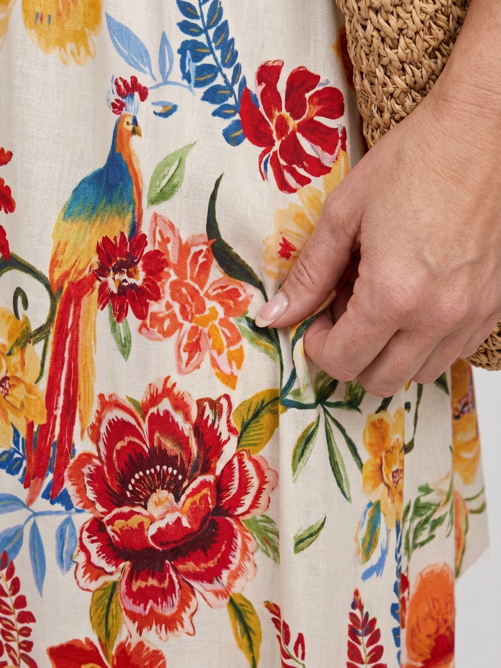 Sari | Empire-Mekko Ohuilla Olkaimilla