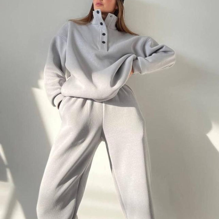 Oversize fleece oloasu pystykauluksella