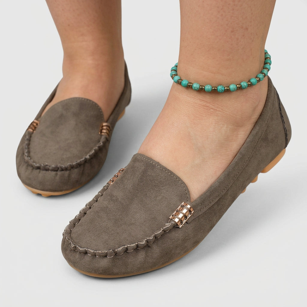 Tiina | Ortopediset Loaferit Metallikoristeella