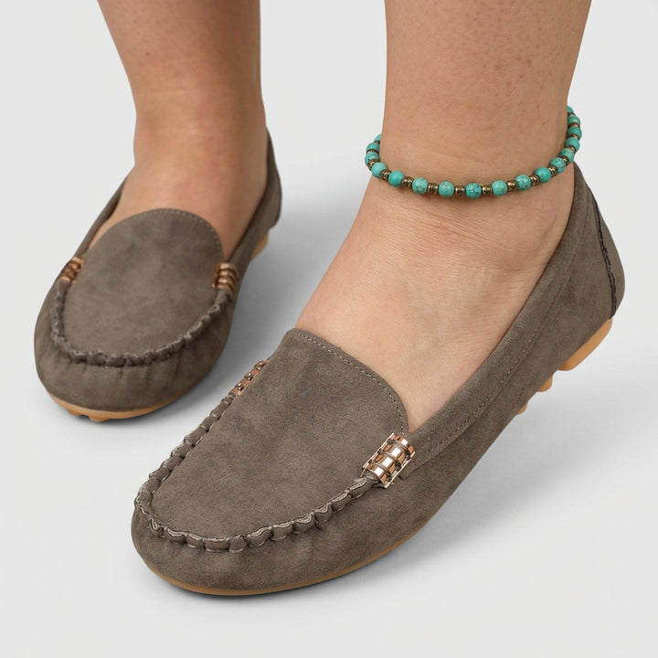 Tiina | Ortopediset Loaferit Metallikoristeella