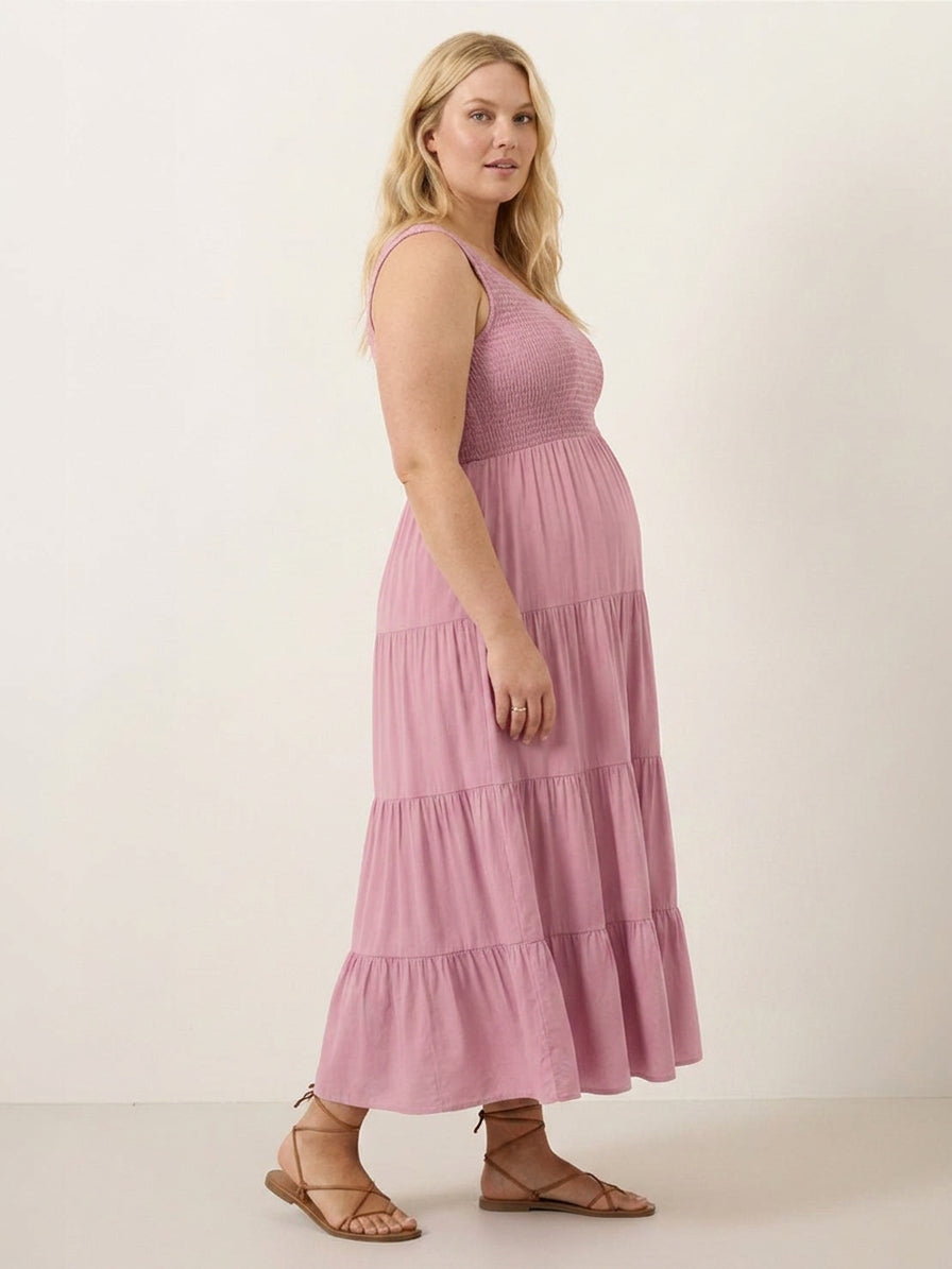 Elina | Porrashelmainen Maksimekko Taskuilla