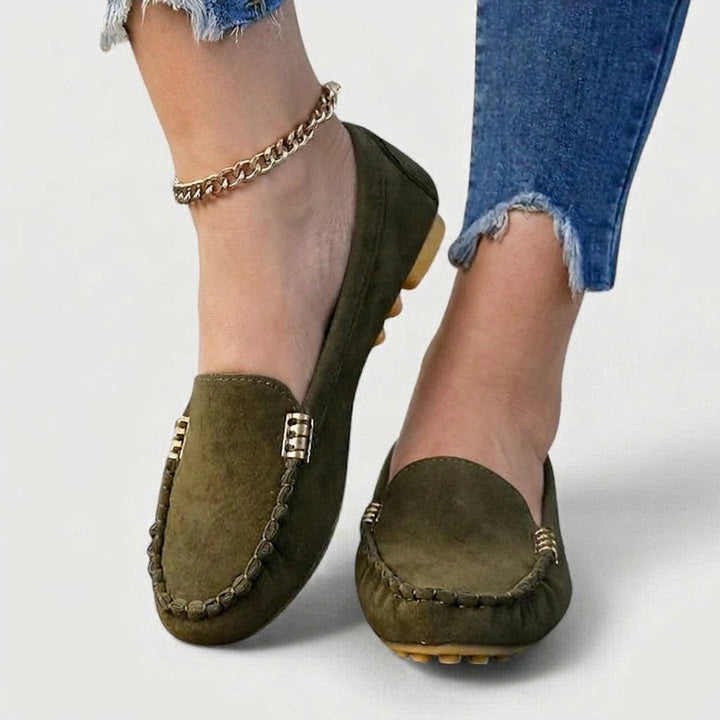 Tiina | Ortopediset Loaferit Metallikoristeella