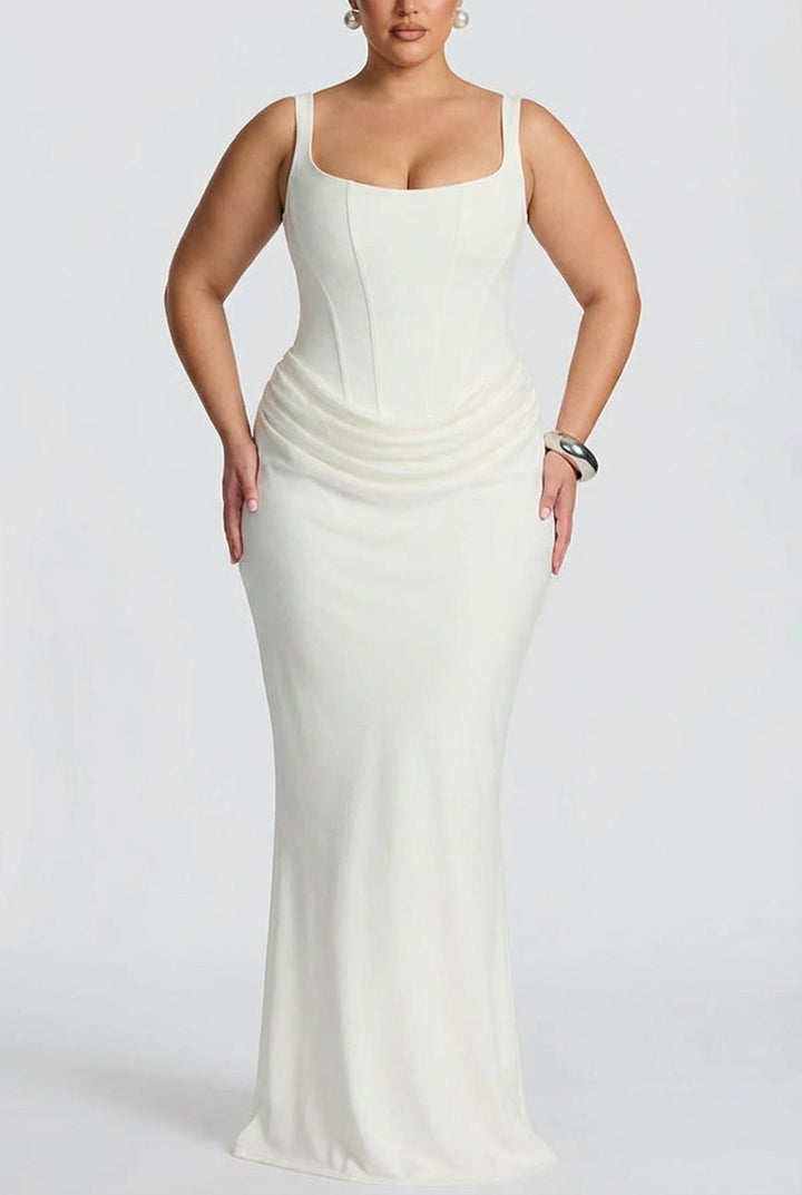 Sari | Neliöpääntiellinen Pitkä Mekko