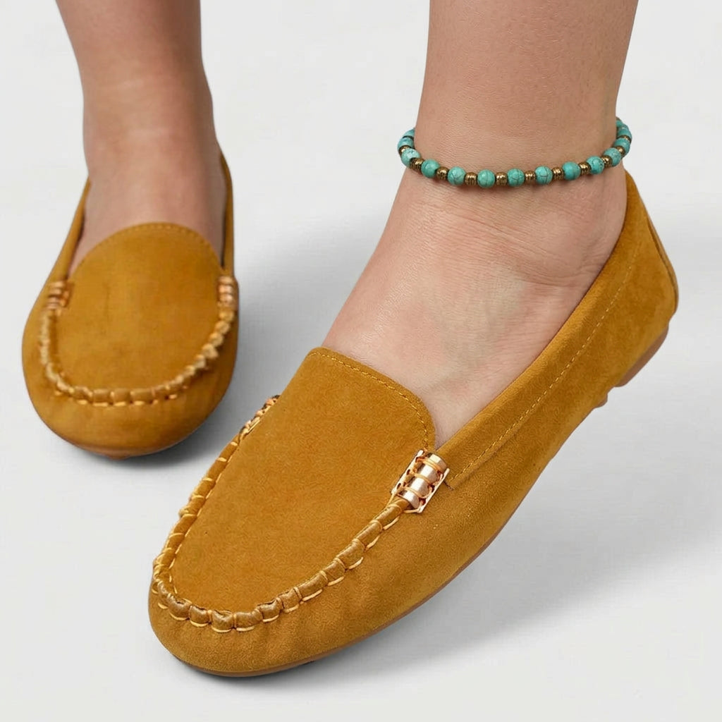 Tiina | Ortopediset Loaferit Metallikoristeella