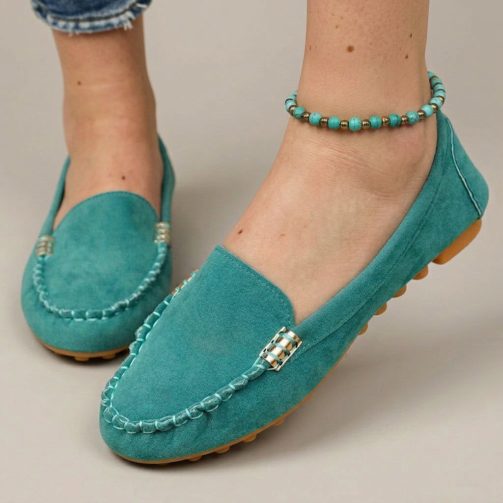 Tiina | Ortopediset Loaferit Metallikoristeella