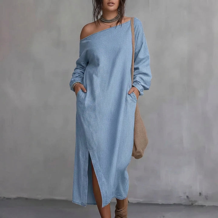 Emilia | Minimalistinen Maksimekko Sivuhalkiolla