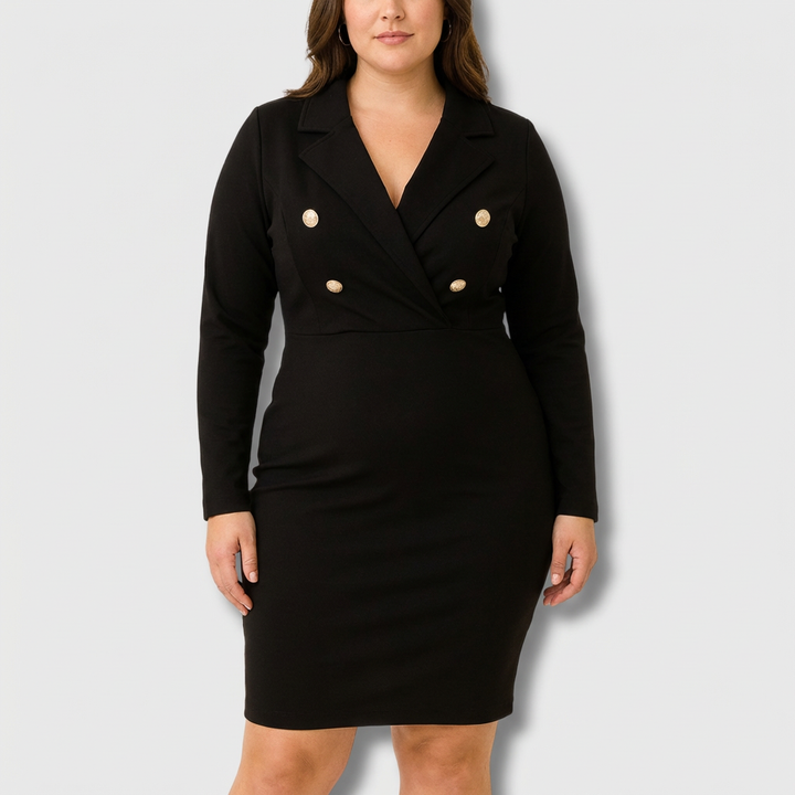 Essi | Kaksirivinen Farkkumekko Kultaisilla Napeilla