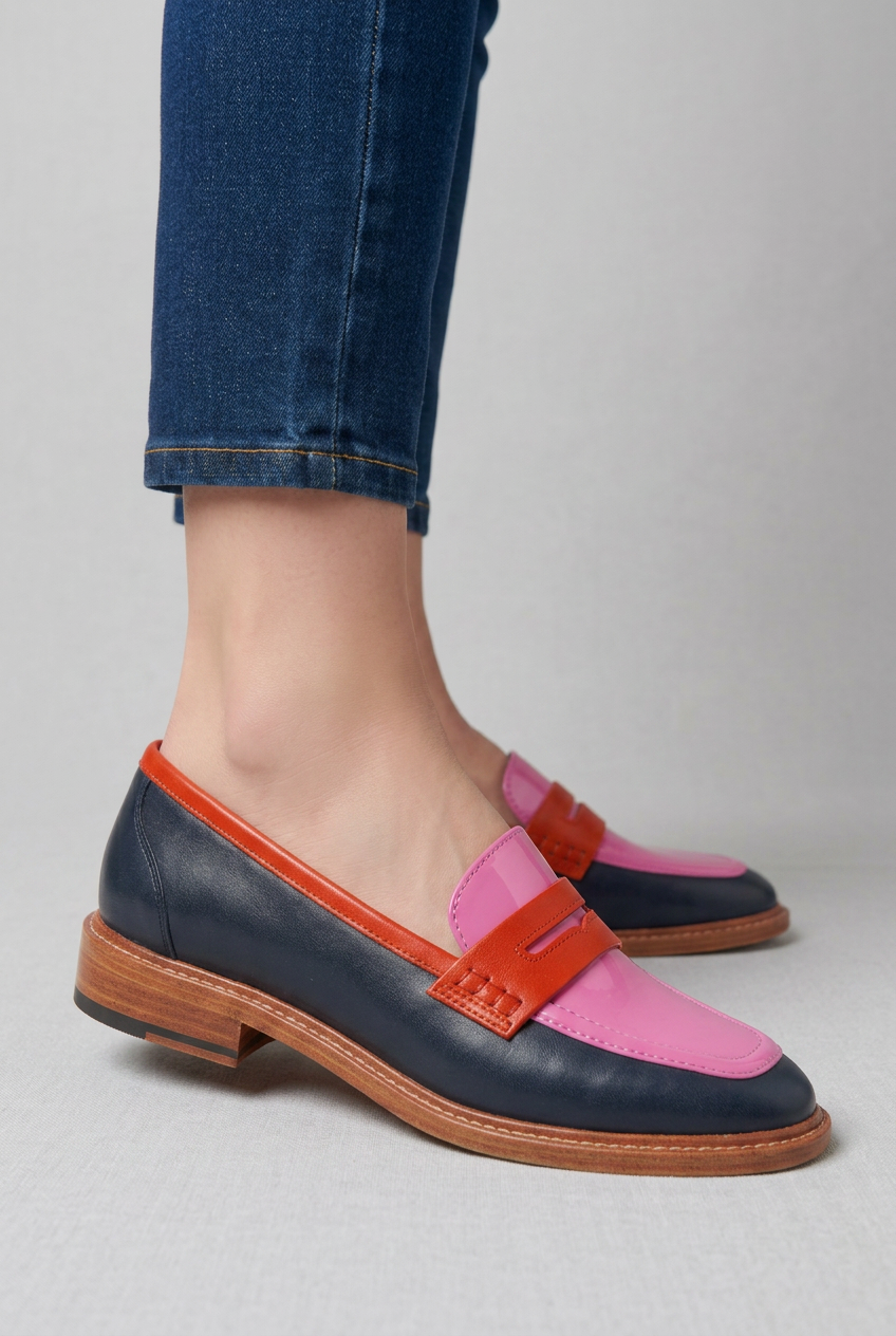 Krista | Värilohkoloaferit Koristeremmillä
