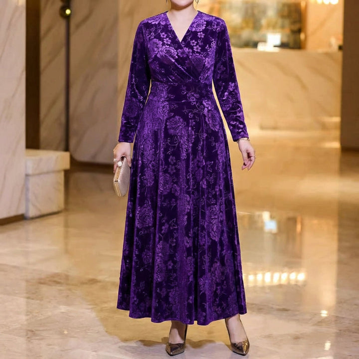 Kirsi | Jacquard-kietaisumekko Kultaisilla Kukilla