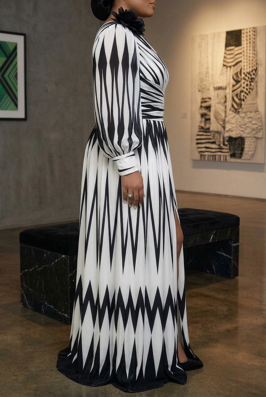 Kaisa | Raidallinen Yhden Olan Maksimekko
