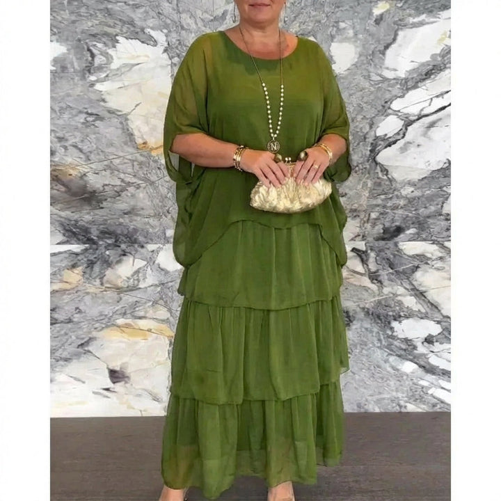 Tanja | Virtaava Pitkä Mekko Kevyestä Kankaasta