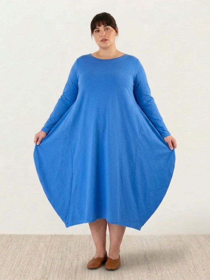 Heidi | Boheemi Lattiapituinen Mekko Pitkillä Hihoilla
