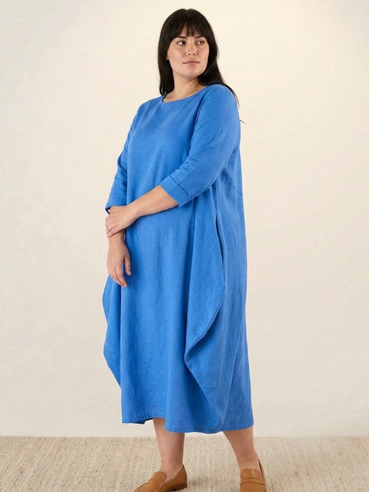 Heidi | Boheemi Lattiapituinen Mekko Pitkillä Hihoilla