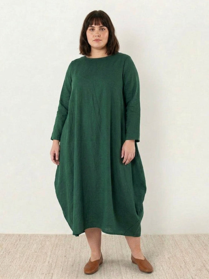 Heidi | Boheemi Lattiapituinen Mekko Pitkillä Hihoilla