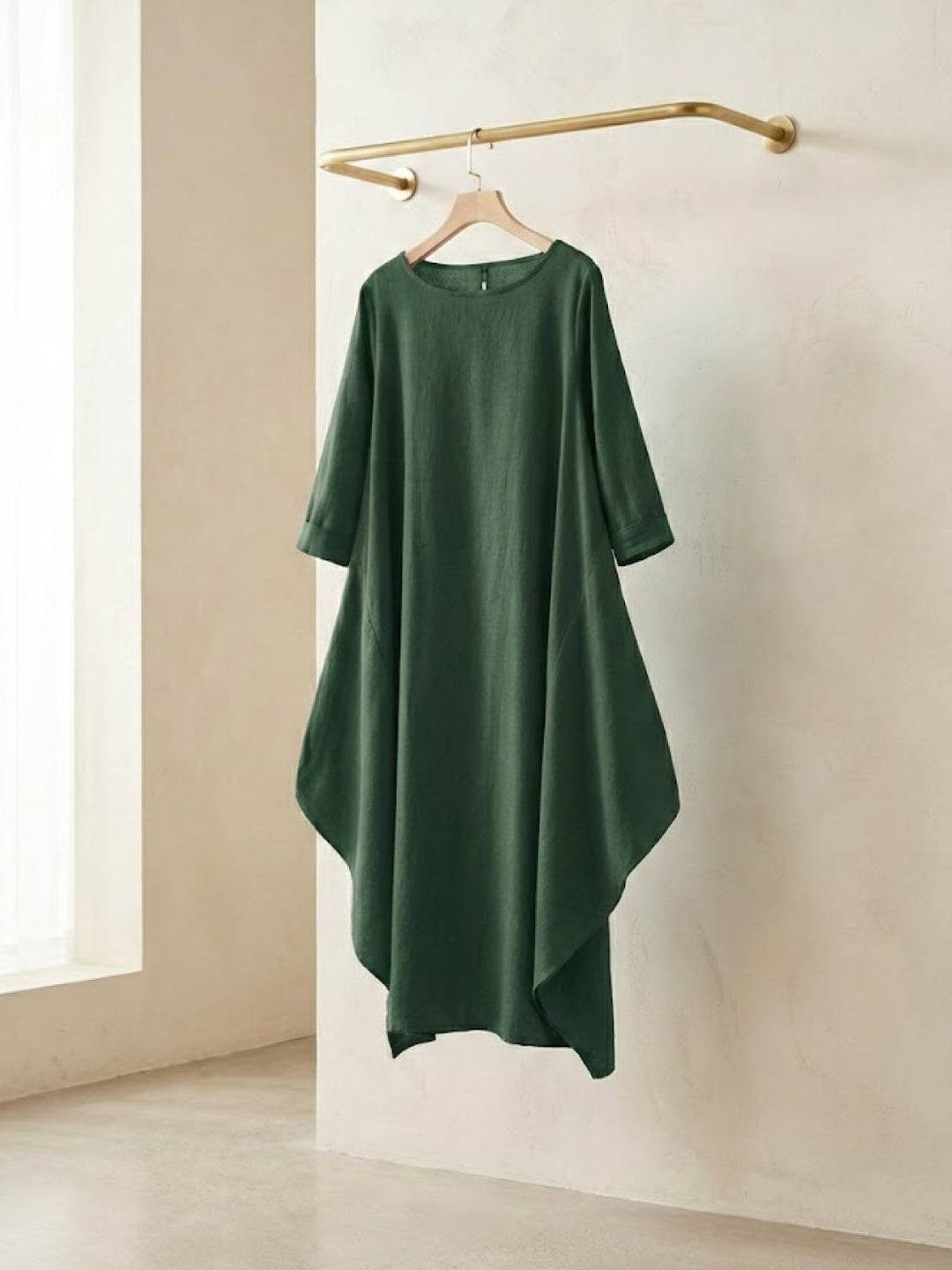 Heidi | Boheemi Lattiapituinen Mekko Pitkillä Hihoilla