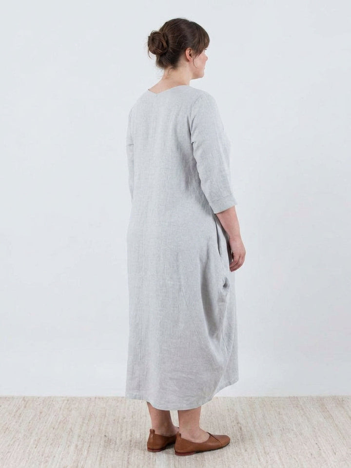 Heidi | Boheemi Lattiapituinen Mekko Pitkillä Hihoilla