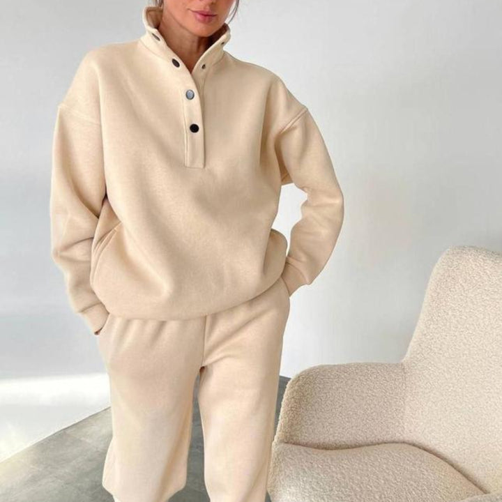 Oversize fleece oloasu pystykauluksella
