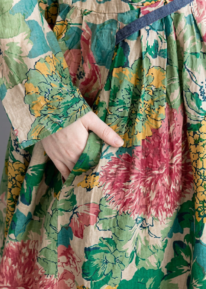 Vilma | Värikäs Kasviprinttinen Pitkä Mekko