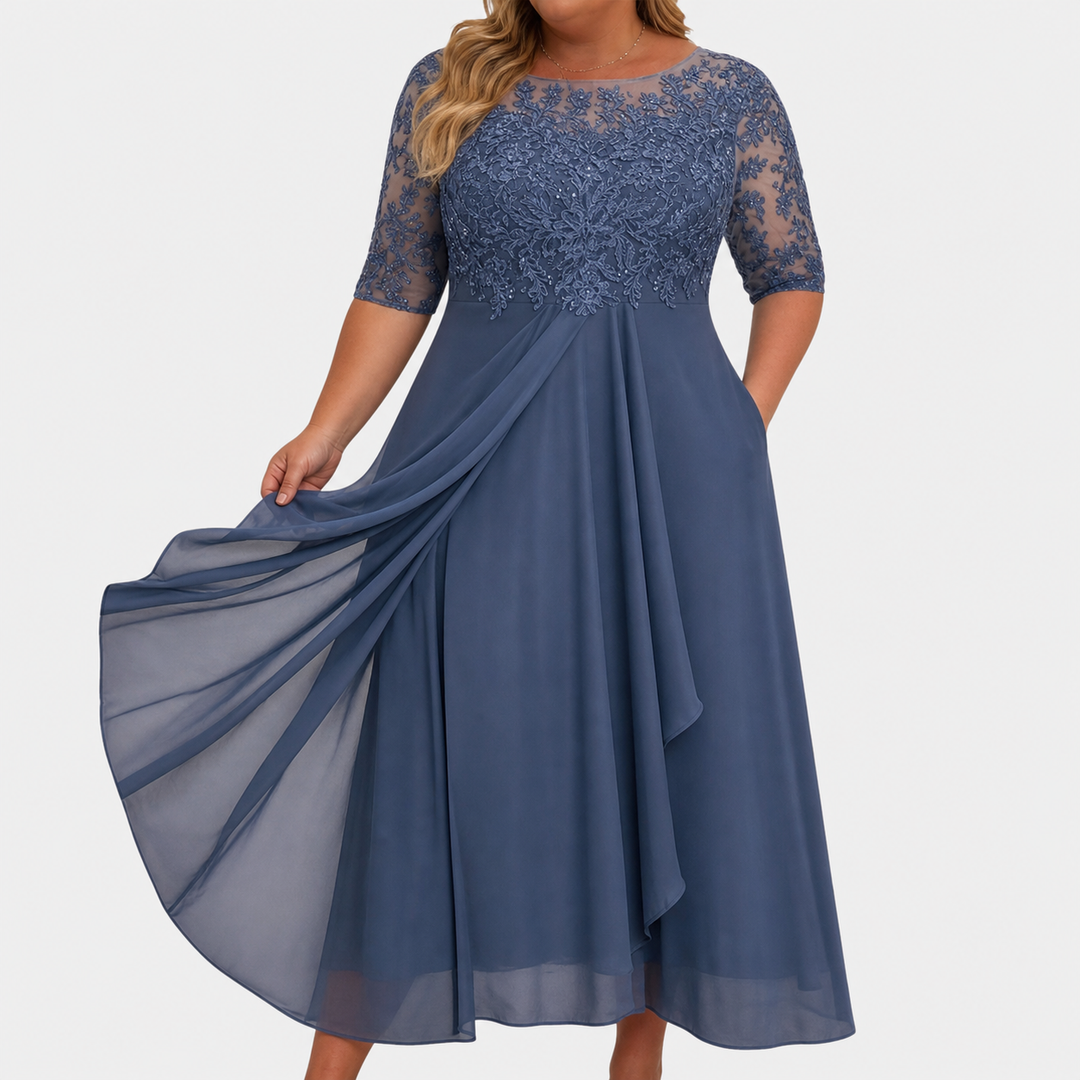 Noora | Elegantti pitsimekko