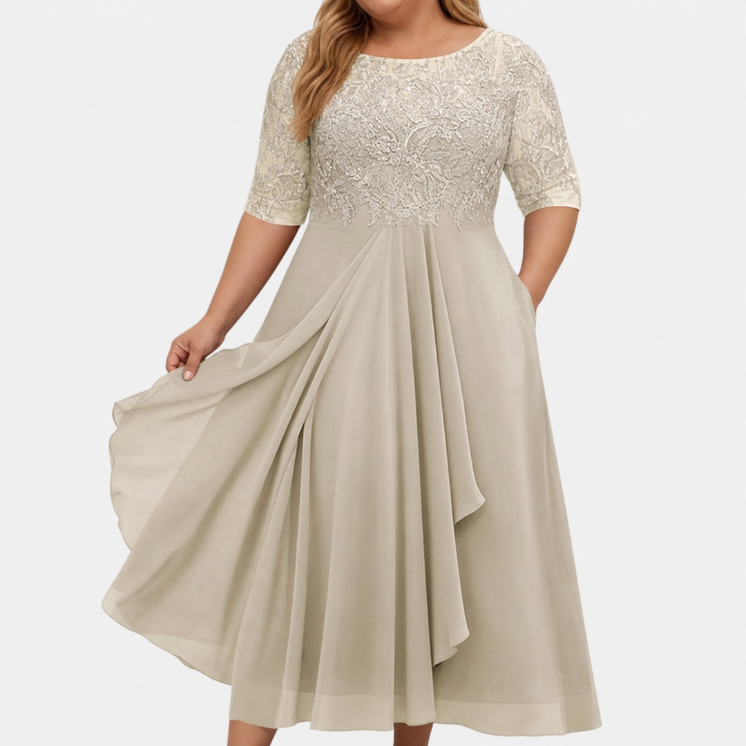 Noora | Elegantti pitsimekko