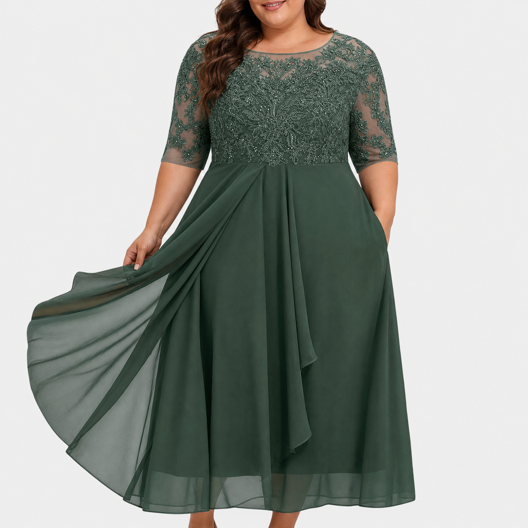 Noora | Elegantti pitsimekko