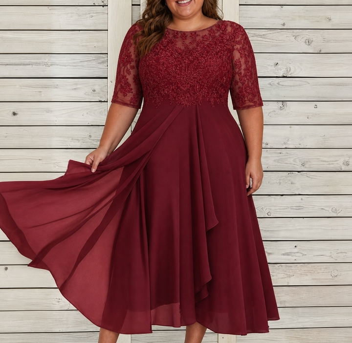 Noora | Elegantti pitsimekko