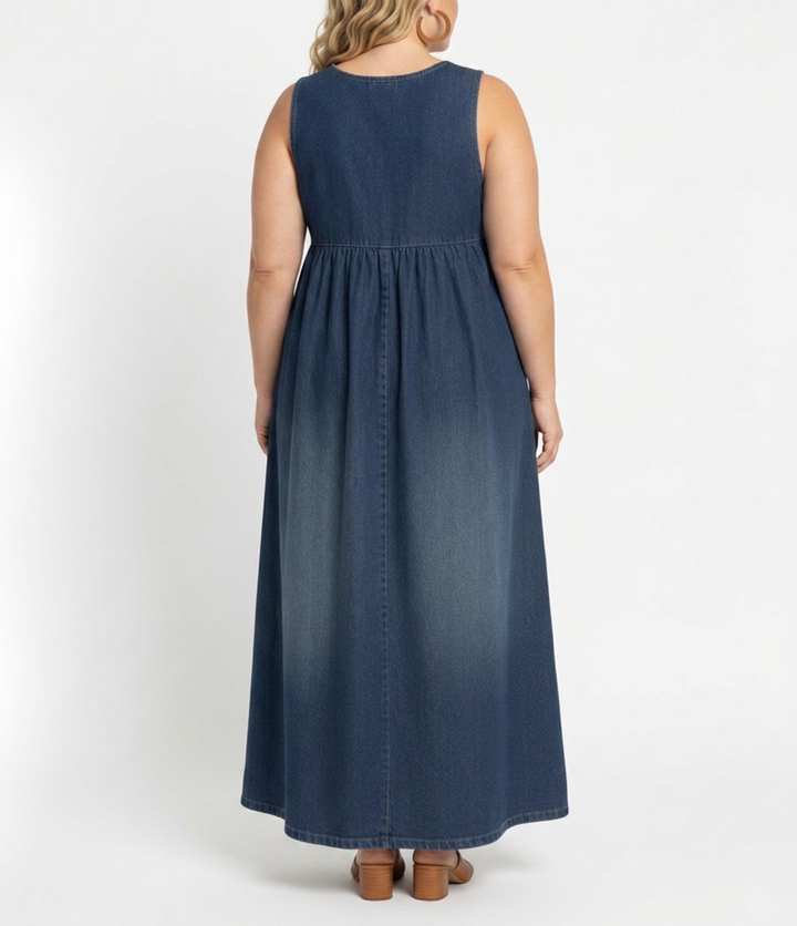 Iida | Vintage-pesty Pitkä Farkkumekko